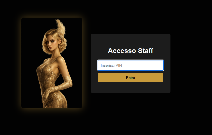 Accesso dashboard per staff