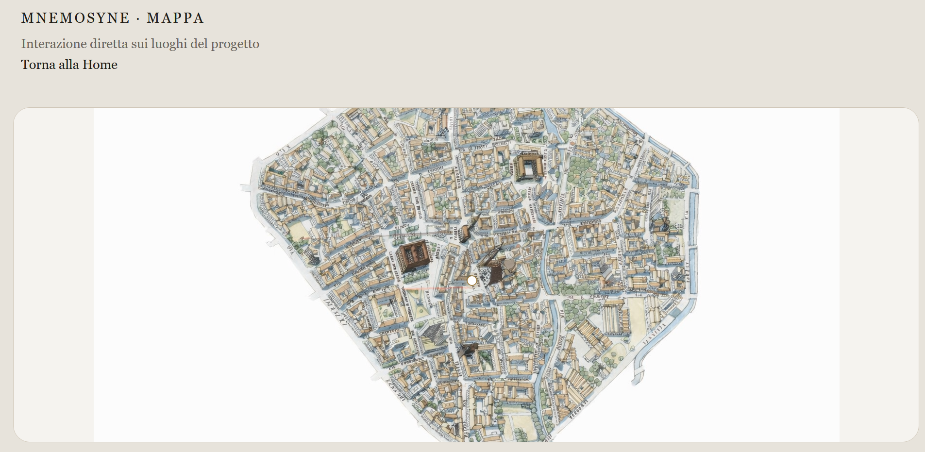 Punti interattivi sulla mappa