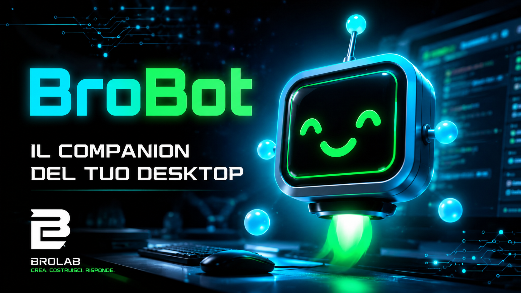 BroBot Desktop Companion Mockup